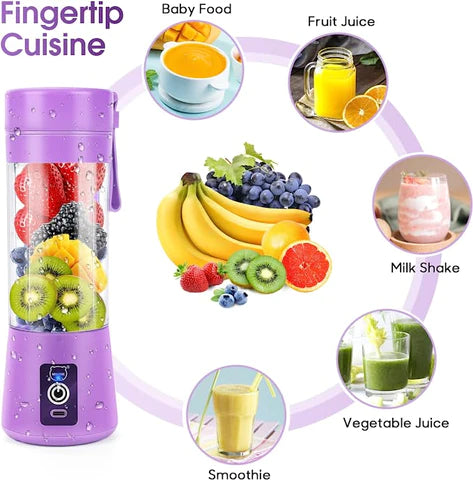 6 Blades Juicer || USB Charging Fruit Vegetable Blender